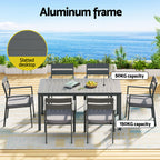Gardeon 7-Piece Aluminum Outdoor Dining Set
