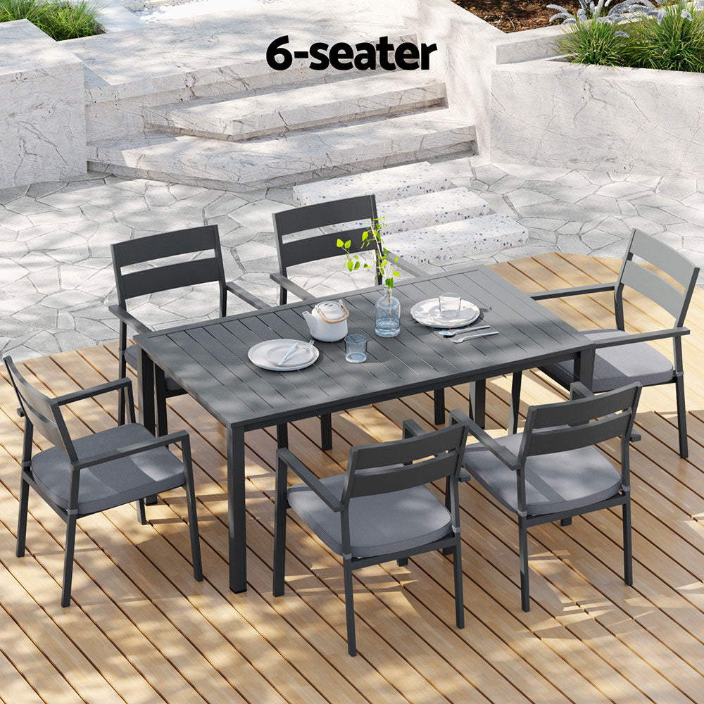 Gardeon 7-Piece Aluminum Outdoor Dining Set