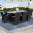 Gardeon 9-Piece Elegant Wicker Dining Set