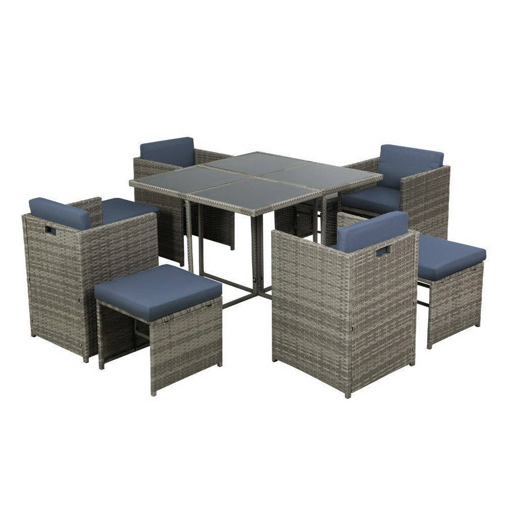 Gardeon 9-Piece Elegant Outdoor Dining Set