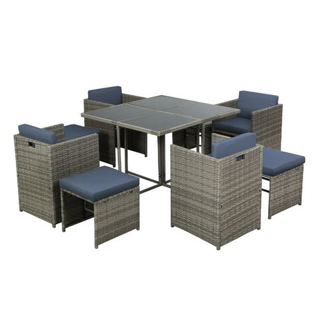 Gardeon 9-Piece Elegant Outdoor Dining Set