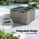 Gardeon 9-Piece Elegant Outdoor Dining Set