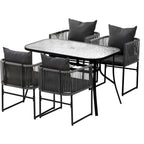 Gardeon 5-Piece Weather-Resistant Outdoor Dining Set