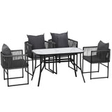 Gardeon 5-Piece Weather-Resistant Outdoor Dining Set