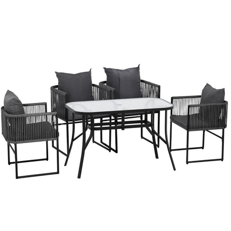 Gardeon 5-Piece Weather-Resistant Outdoor Dining Set