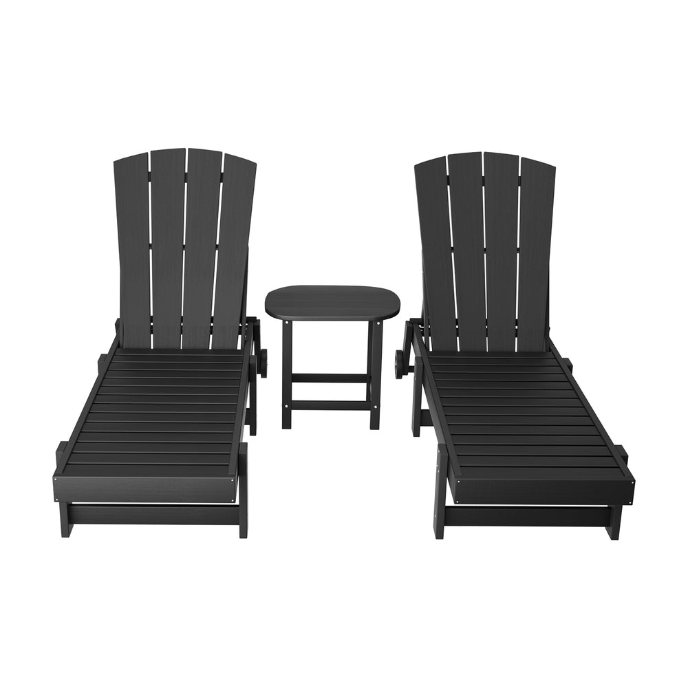 Gardeon 3-Piece Adjustable Outdoor Lounge Set