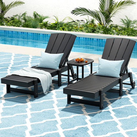 Gardeon 3-Piece Adjustable Outdoor Lounge Set