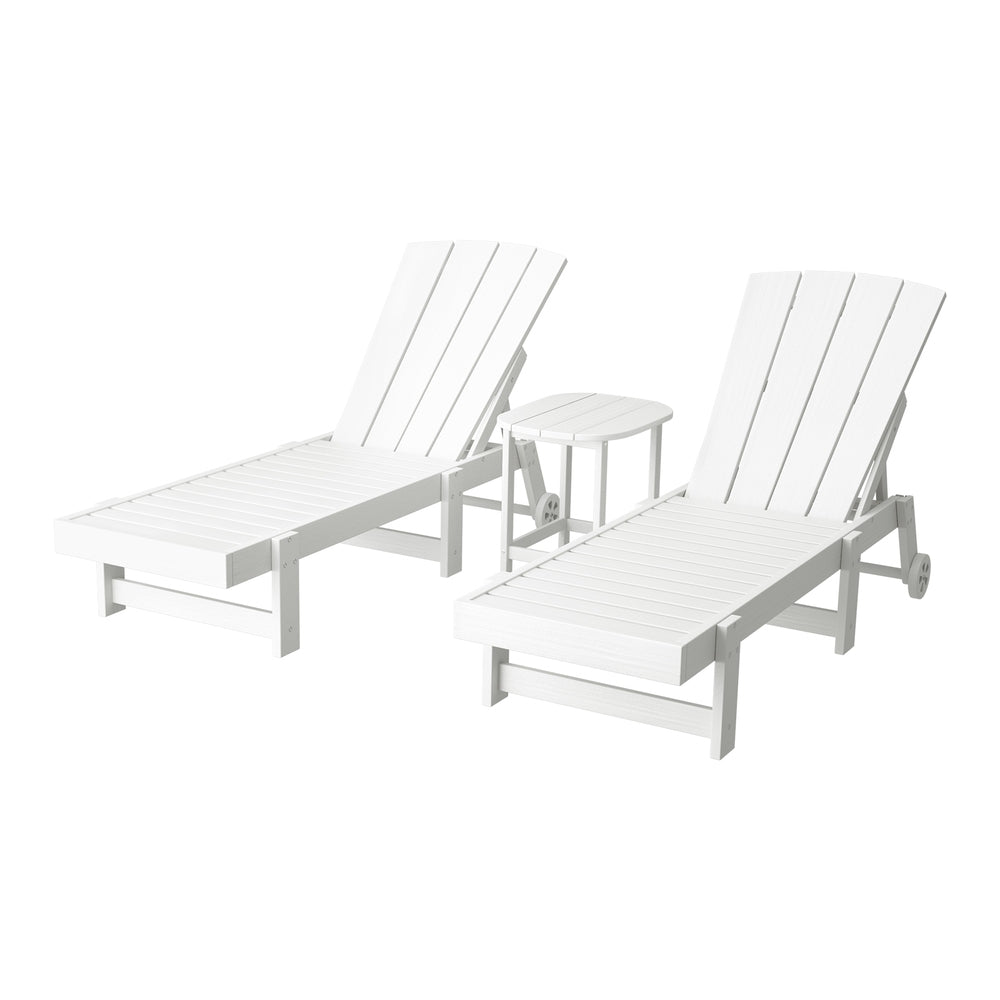 Gardeon 3-Piece Adjustable Outdoor Lounge Set