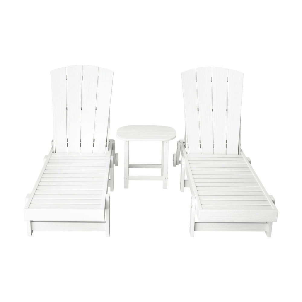 Gardeon 3-Piece Adjustable Outdoor Lounge Set