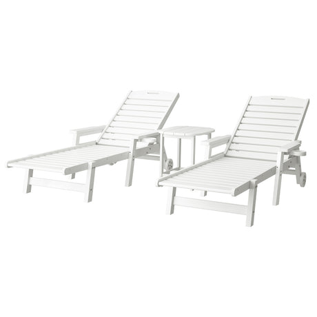 Gardeon 3-Piece Adjustable Sun Lounge Set