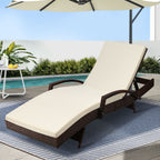 Gardeon Adjustable Wicker Sun Lounger