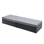 Gardeon 2PC Adjustable Wicker Sun Lounge