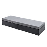 Gardeon 2PC Adjustable Wicker Sun Lounge