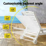 Gardeon Adjustable HDPE Sun Lounge Chair