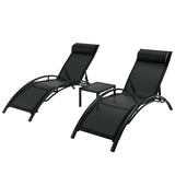 Gardeon 3PC Steel Outdoor Lounge Set