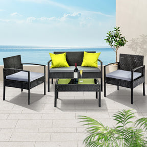 Gardeon Elegant Outdoor Wicker Sofa Set