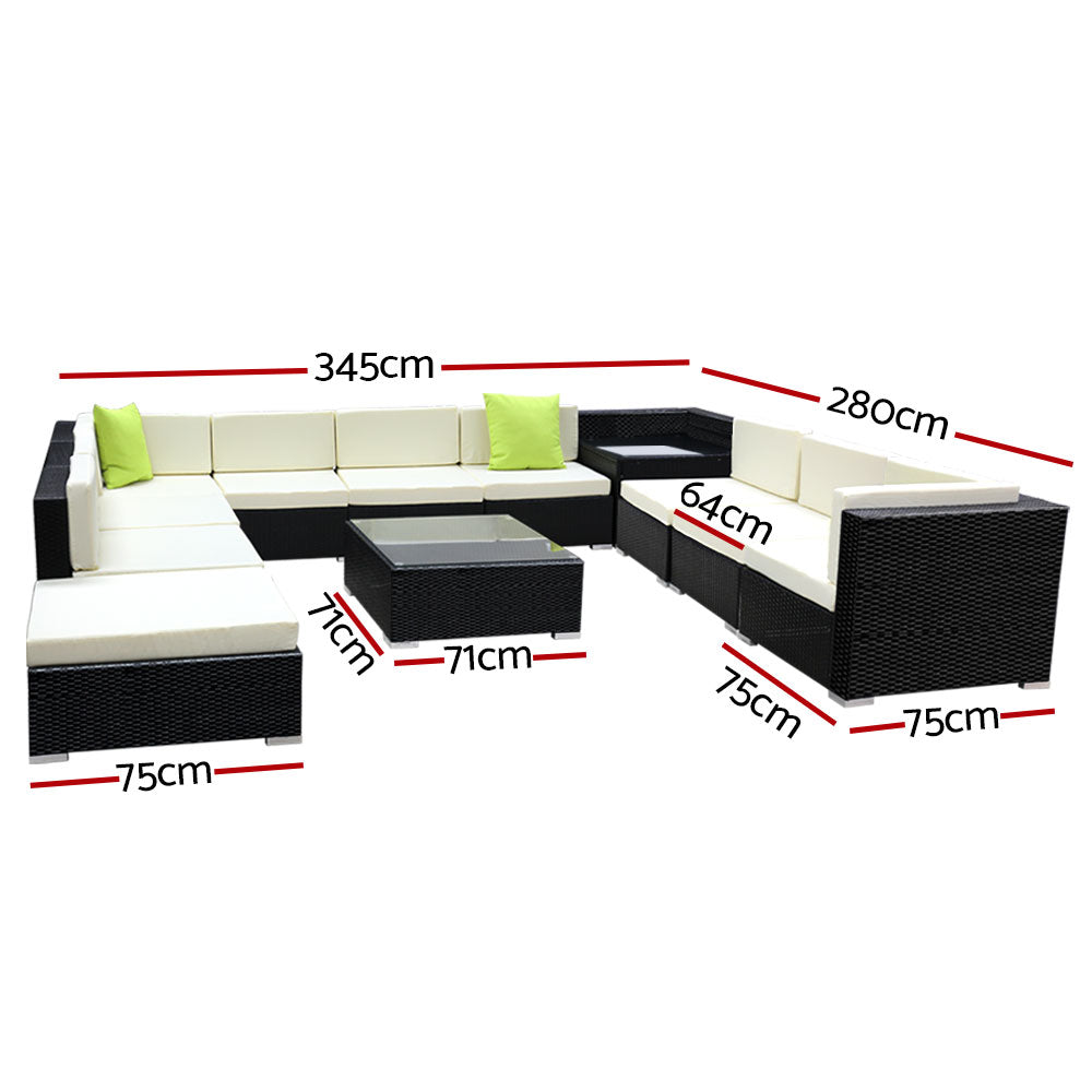 Gardeon Premium 12PC Outdoor Sofa Set