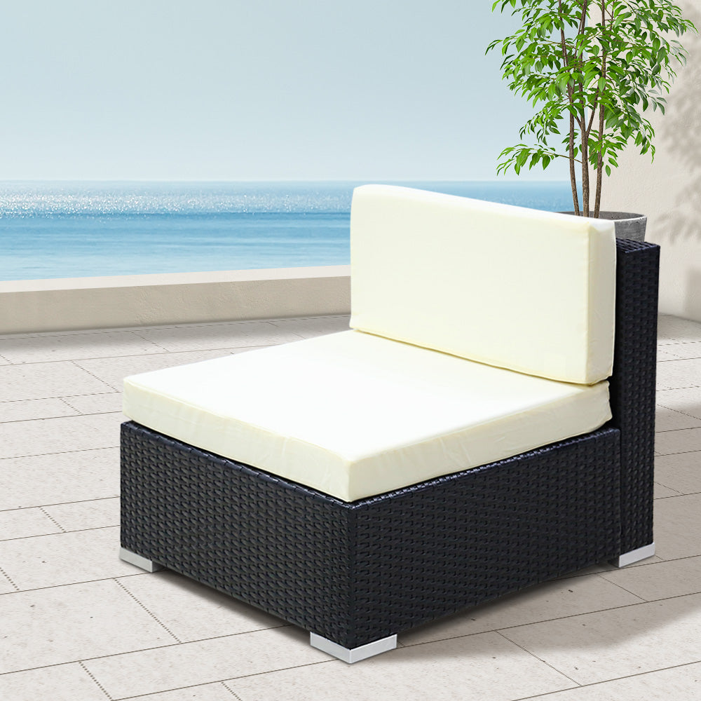 Gardeon 2PC Rattan Outdoor Sofa Set