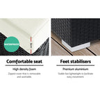 Gardeon Elegant 3PC Outdoor Sofa Set