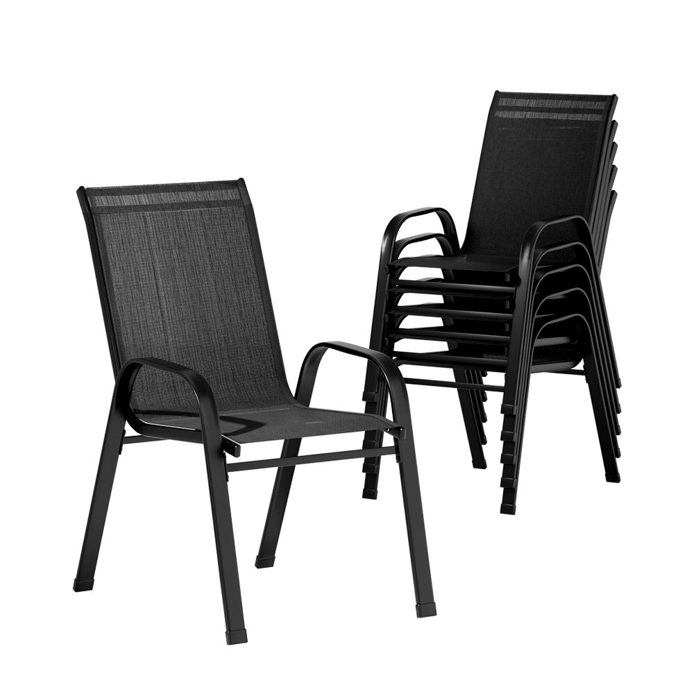 Gardeon Stackable Outdoor Dining Chairs Set