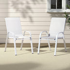Gardeon Stackable Outdoor Dining Chair Set