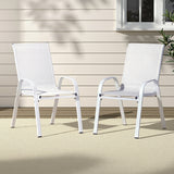 Gardeon Stackable Outdoor Dining Chair Set
