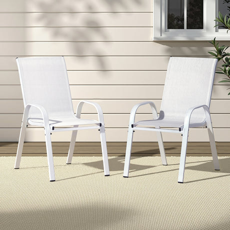 Gardeon Stackable Outdoor Dining Chair Set