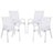 Gardeon 4-Piece Stackable Outdoor Dining Chairs