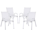 Gardeon 4-Piece Stackable Outdoor Dining Chairs