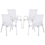 Gardeon 4-Piece Stackable Outdoor Dining Chairs