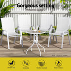 Gardeon 4-Piece Stackable Outdoor Dining Chairs