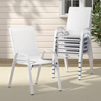 Gardeon Stackable Outdoor Dining Chairs Set
