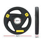 Everfit Weight Plates Olympic 5kgx2 Dumbbells Barbells Plate Weight Lifting Home