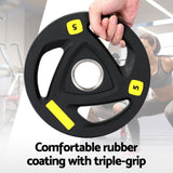 Everfit Weight Plates Olympic 5kgx2 Dumbbells Barbells Plate Weight Lifting Home