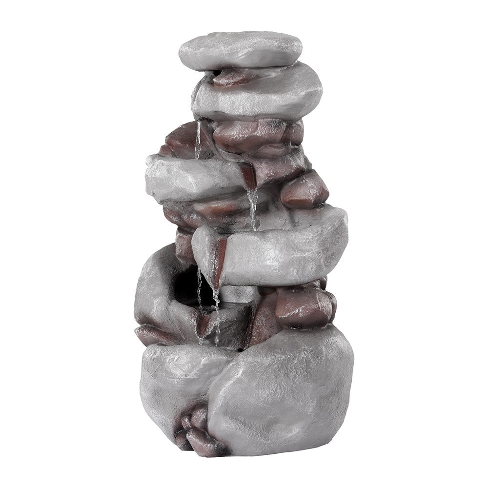 Elegant 4-Tier Solar Fountain Water Feature