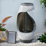 Solar-Powered Elegant Water Fountain Bird Bath