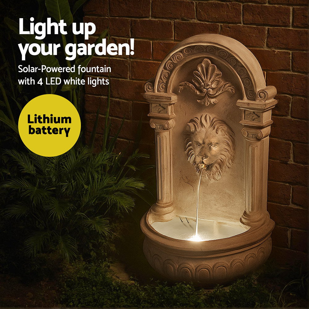Elegant Solar Wall-Mounted Fountain 77CM