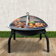 22" Portable Charcoal Fire Pit & Smoker