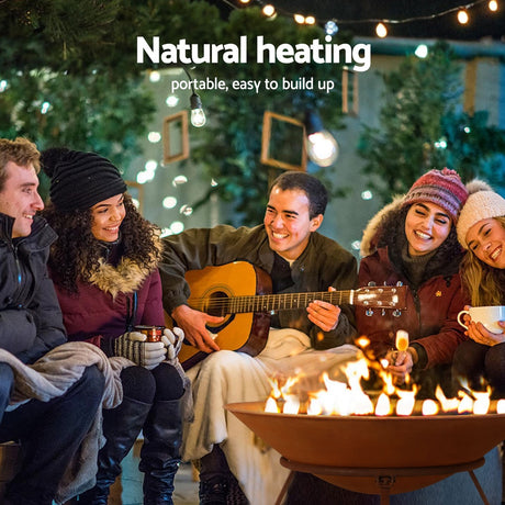 Rustic 70cm Iron Bowl Fire Pit