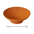 Elegant 80cm Iron Bowl Fire Pit