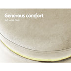 Elegant Velvet Round Ottoman Foot Stool