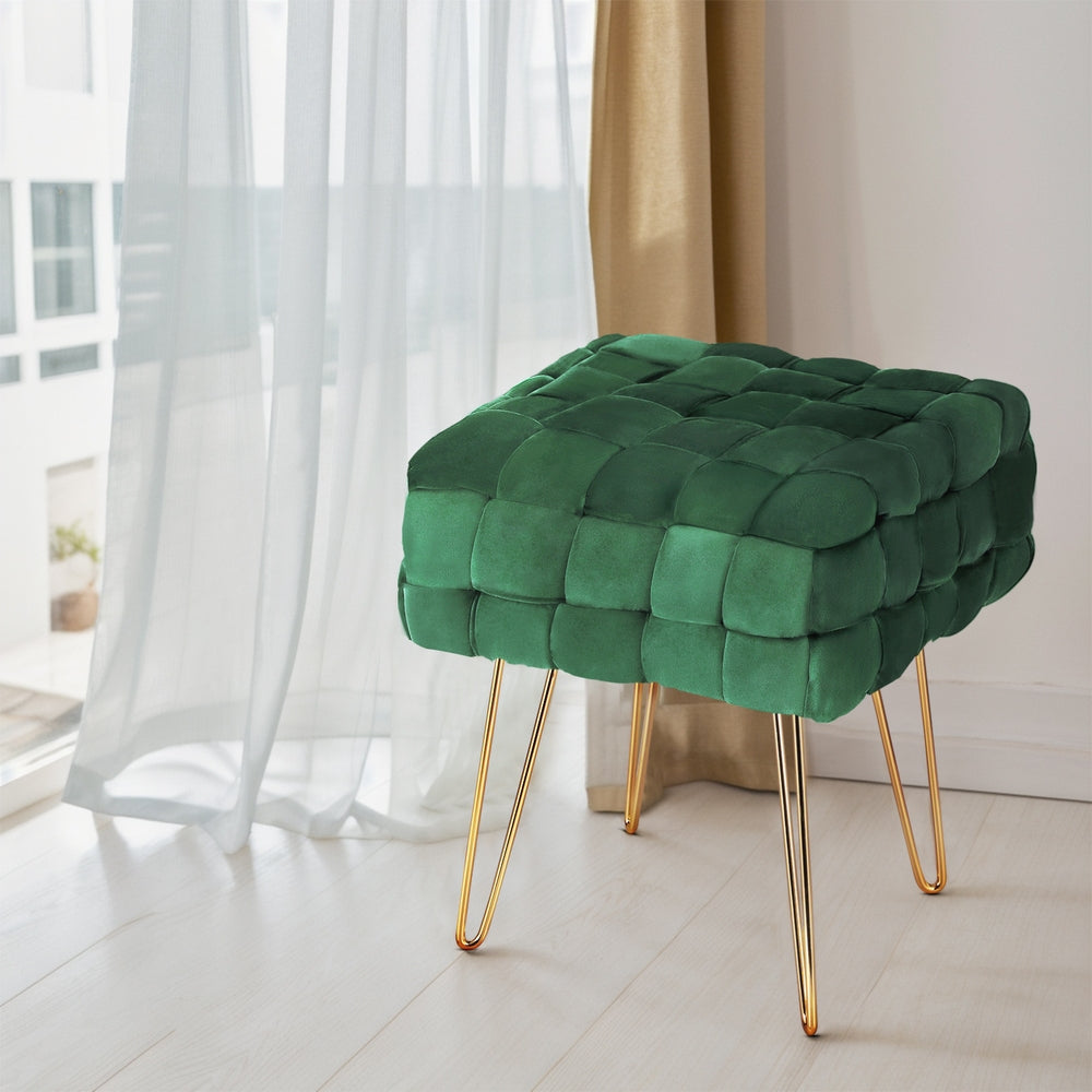 Artiss Cleo Velvet Ottoman Foot Stool
