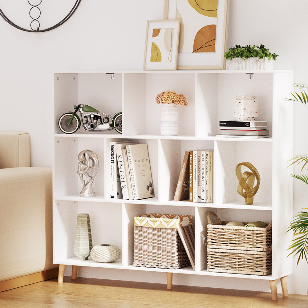 Artiss CORA White 3-Tier Bookshelf