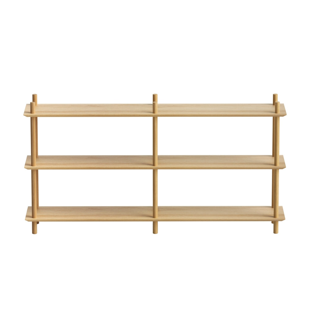 Artiss 3-Tier Pine Wood Bookshelf