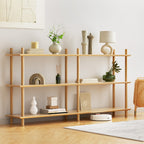 Artiss 3-Tier Pine Wood Bookshelf