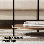 Artiss Cedric Round Coffee Table - White