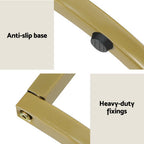 Artiss Marble Effect Coffee Table - Black