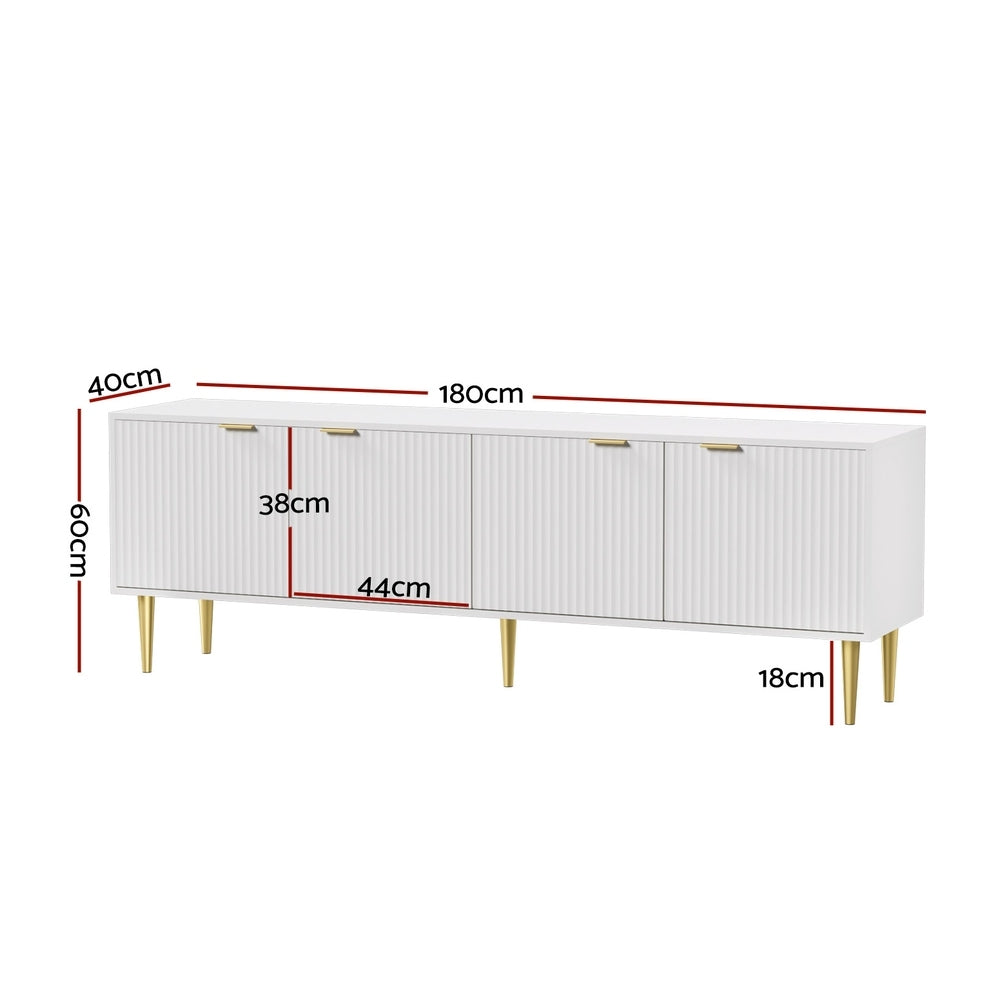 Artiss Riley White TV Cabinet 180CM