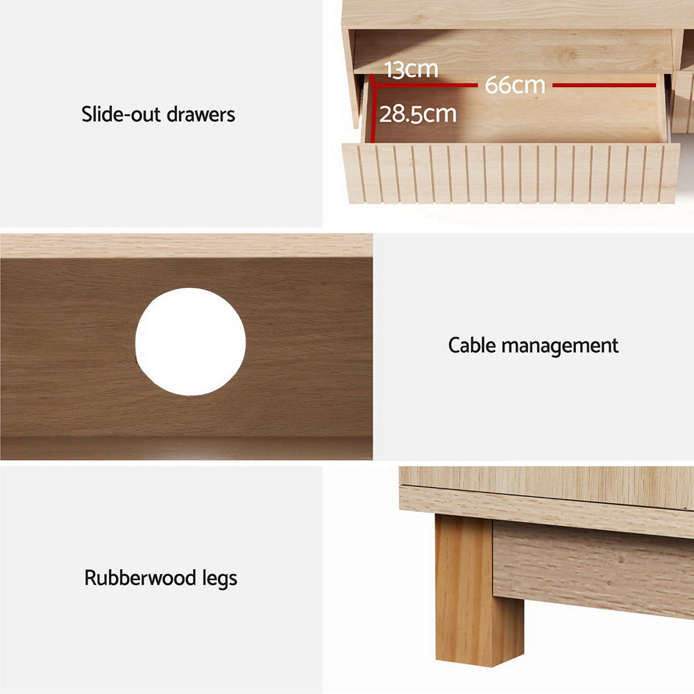 Karel Marble-Effect TV Cabinet 150CM