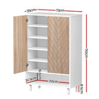 Modern 24-Pair Shoe Rack Cabinet